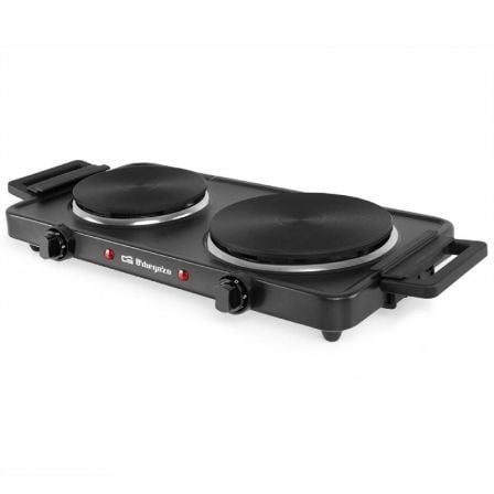 Cocina Eléctrica Orbegozo PE2855/ 2 placas 155 y 185mm/ 1000W - 1500W - Frikibase