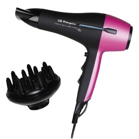 Secador Orbegozo SE 2320/ 2200W/ Negro y Lila - Frikibase