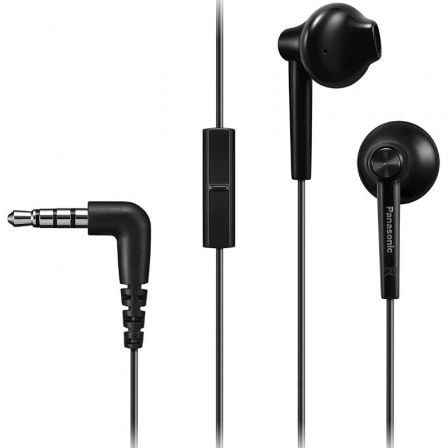Auriculares Intrauditivos Panasonic RP-TCM55/ con Micrófono/ Jack 3.5/ Negros - Frikibase