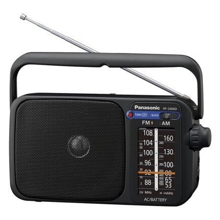 Radio Portátil Panasonic RF-2400DEG-K/ Negra - Frikibase