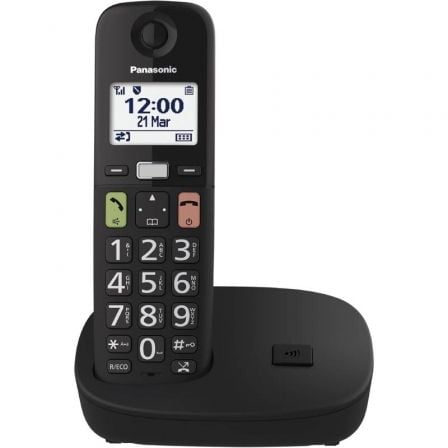 Teléfono Inalámbrico Panasonic KX-TGU110/ Negro - Frikibase