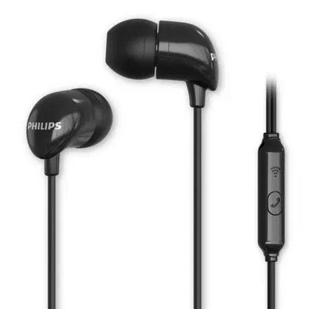 Auriculares Intrauditivos Philips TAE1126BK/ con Micrófono/ Jack 3.5/ Negros - Frikibase