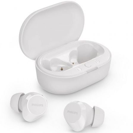 Auriculares Bluetooth Philips TAT1209 con estuche de carga/ Autonomía 6h/ Blancos - Frikibase