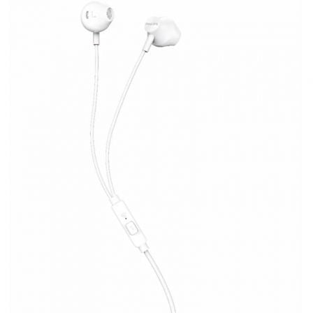 Auriculares Intrauditivos Philips TAUE101/ con Micrófono/ Jack 3.5/ Blancos - Frikibase