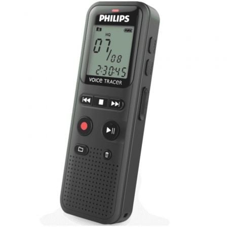 Grabadora de Voz Philips VoiceTracer DVT1160/ 8kHz/ Negro - Frikibase