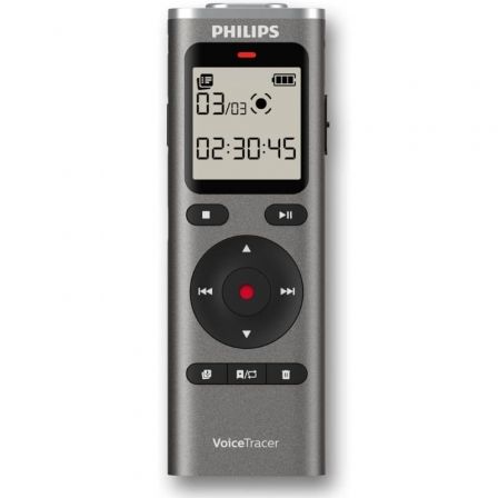 Grabadora de Voz Philips VoiceTracer DVT1170/ 20kHz/ Plata - Frikibase