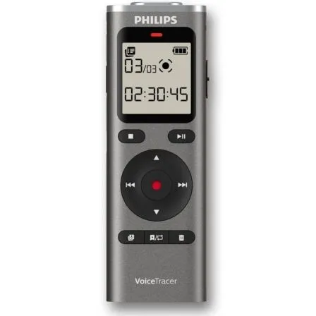 Grabadora de Voz Philips VoiceTracer DVT1170/ 20kHz/ Plata - Frikibase
