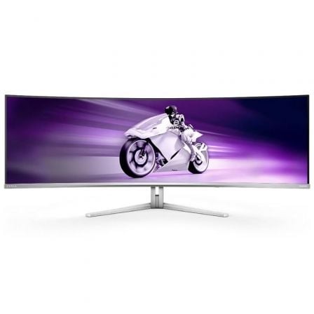 Monitor Gaming Ultrapanorámico Curvo Philips Evnia 8000 49M2C8900L 49"/ Dual QHD/ 0.03ms/ 144Hz/ QD-OLED/ Multimedia/ Blanco - Frikibase
