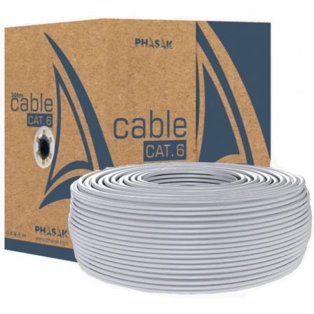 Bobina de Cable RJ45 UTP Phasak PHR 6100 Cat.6/ 100m - Frikibase
