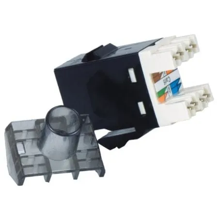 Conector RJ45 Phasak SD 3018 Cat.6 UTP/ Negro - Frikibase