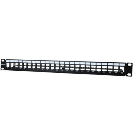Patch Panel Phasak PA 3424/ 24 Puertos/ Cat.6/ Altura 1U/ Gestión de Cable/ Conectores RJ45 UTP No Incluidos - Frikibase