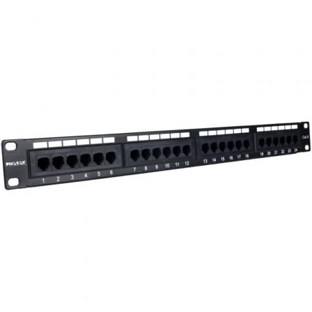 Patch Panel Phasak PU 2420/ 24 Puertos/ Cat.6/ Altura 1U - Frikibase