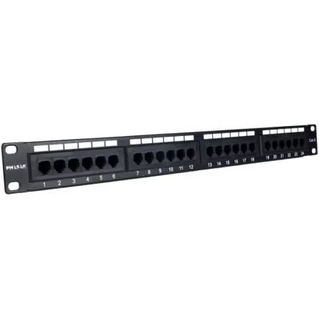 Patch Panel Phasak PU 2420/ 24 Puertos/ Cat.6/ Altura 1U - Frikibase