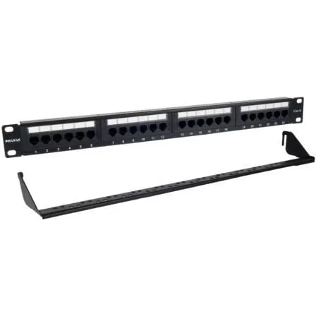 Patch Panel Phasak PU 2424/ 24 Puertos/ Cat.6/ Altura 1U/ Gestión de Cables - Frikibase