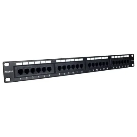 Patch Panel Phasak PU 2956/ 24 Puertos/ Cat.6/ Altura 1U - Frikibase