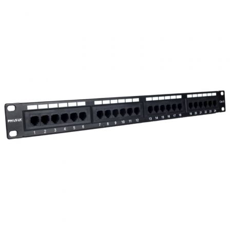Patch Panel Phasak PU 2971/ 24 Puertos/ Cat.6A/ Altura 1U - Frikibase