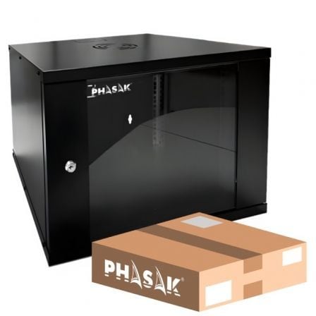 Armario Rack Mural Desmontado Phasak PHO 2009D/ 19"/ Altura 9U - Frikibase