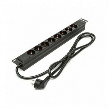 Regleta Phasak BNS 3518/ 8 Tomas de Corriente/ Cable 1.5m/ Negro - Frikibase