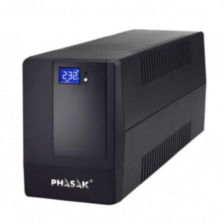 SAI Línea Interactiva Phasak 1000 VA LCD/ 1000VA/ 4 Salidas/ Formato Torre - Frikibase