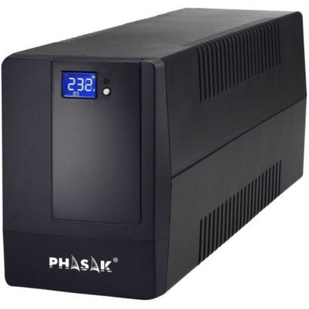 SAI Línea Interactiva Phasak 2000 VA LCD/ 2000VA/ 4 Salidas/ Formato Torre - Frikibase