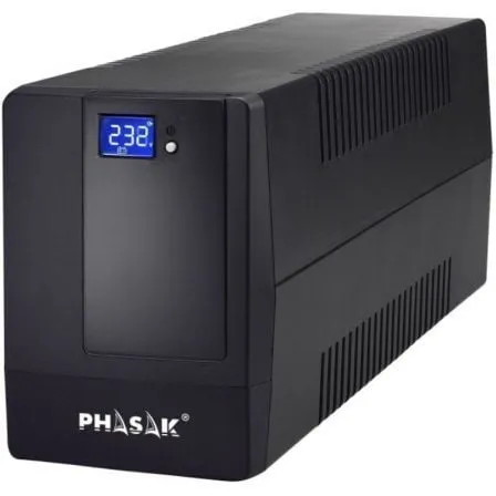 SAI Línea Interactiva Phasak 2000 VA LCD/ 2000VA/ 4 Salidas/ Formato Torre - Frikibase