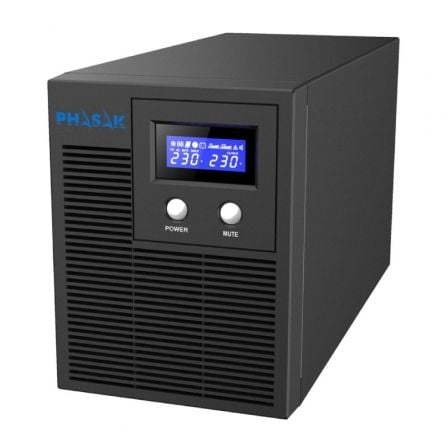 SAI Línea Interactiva Phasak Protekt 2160 VA/ 2160VA-1400W/ 4 Salidas/ Formato Torre - Frikibase