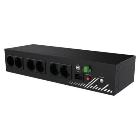 SAI Línea Interactiva Phasak Compact/ 800VA-480W/ 8 Salidas/ Formato Rack 2U - Frikibase