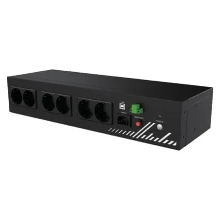 SAI Línea Interactiva Phasak Compact/ 800VA-480W/ 8 Salidas/ Formato Rack 2U - Frikibase