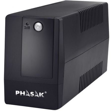SAI Línea Interactiva Phasak Basic Interactive 800 VA/ 800VA-480W/ 2 Salidas/ Formato Torre - Frikibase
