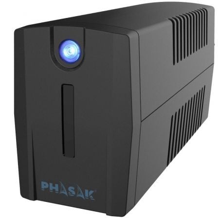 SAI Línea Interactiva Phasak Ottima 660 VA Interactive/ 660VA-360W/ 2 Salidas/ Formato Torre - Frikibase