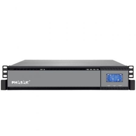 SAI Online Phasak Rack 19" 2000 VA Online LCD/ 2000VA-1800W/ 4 Salidas/ Formato Rack - Frikibase