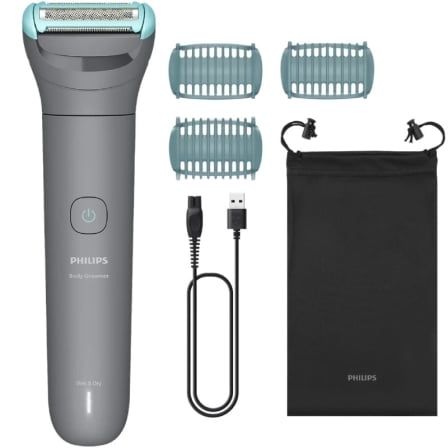 Cortabarbas Philips Body Groomer BG3485/15/ con Batería/ 3 Accesorios - Frikibase