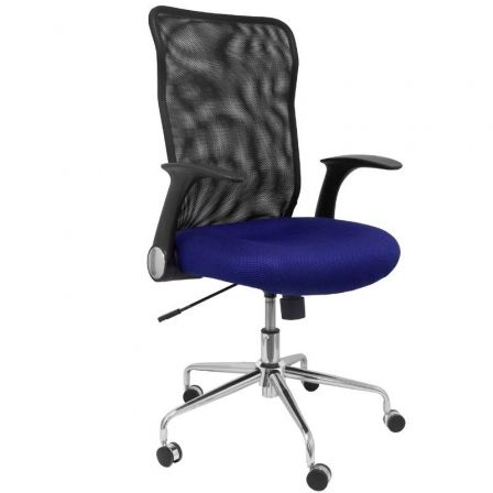 Silla de Oficina Piqueras y Crespo Minaya 4031AZ/ Azul y Negra - Frikibase