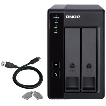 DAS QNAP TR-002/ 2 Bahías 3.5"- 2.5"/ Formato Torre - Frikibase