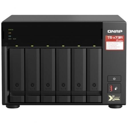 NAS QNAP TS-673A-8G/ 6 Bahías 3.5"- 2.5"/ 8GB DDR4/ Formato Torre - Frikibase