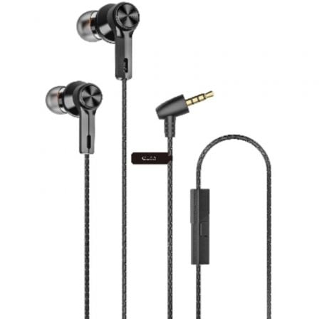 Auriculares Intrauditivos Qubo EB-100/ con Micrófono/ Jack 3.5/ Negros - Frikibase