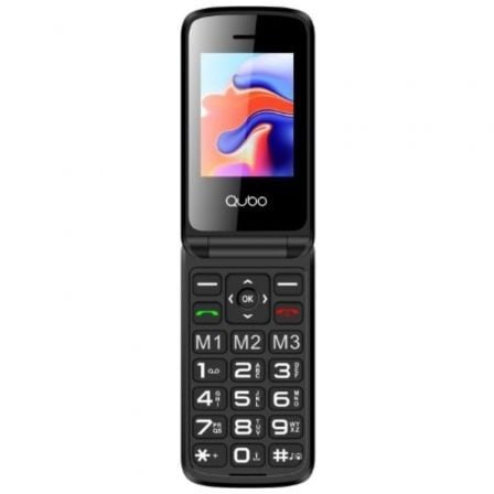 Teléfono Móvil Qubo X-247 4G para Personas Mayores/ Negro - Frikibase