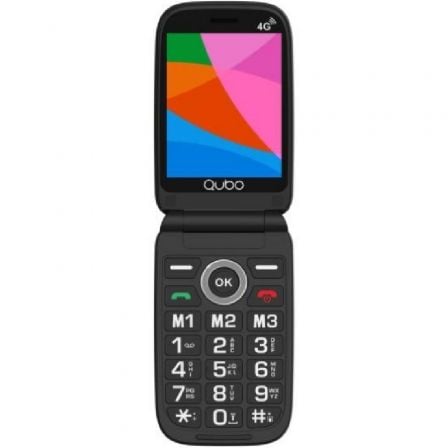 Teléfono Móvil Qubo X-D340 4G para Personas Mayores/ Negro - Frikibase