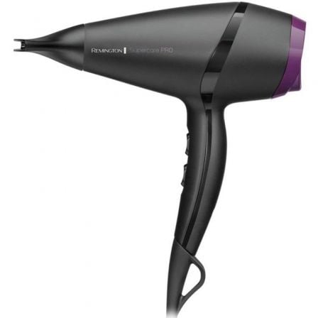 Secador Remington SuperCare Pro 2100 AC7100/ 2100W/ Iónico/ Negro y Lila - Frikibase