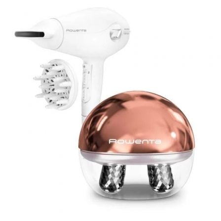 Pack Rowenta CV6602ES/ Incluye Secador CV6130FO/ 2400W y Masajeador Facial LV6020F0 - Frikibase