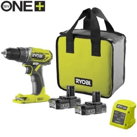 Taladro-Atornillador Sin Cable Ryobi ONE+ R18DD2-220S/ 2 baterías 18V 2