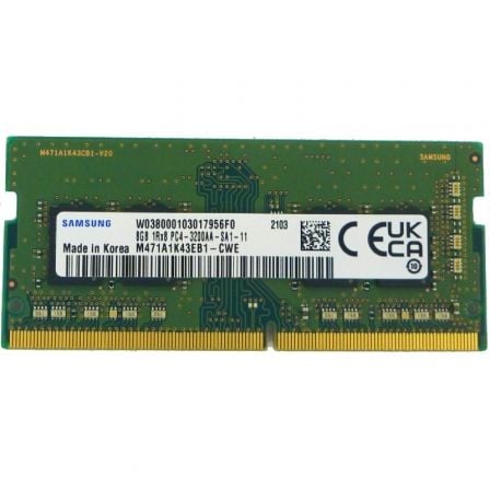 Memoria RAM Samsung M471A1K43EB1-CWE 8GB/ DDR4/ 3200MHz/ SODIMM - Frikibase