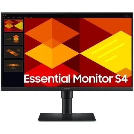 Monitor Profesional Samsung Essential Monitor S4 S40GD S24D402GAU/ 24"/ Full HD/ Regulable en altura/ Negro - Frikibase