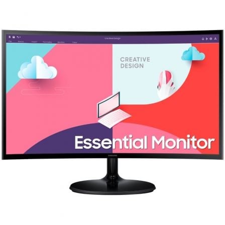 Monitor Curvo Samsung Essential Monitor S3 S24C364EAU/ 24"/ Full HD/ Negro - Frikibase