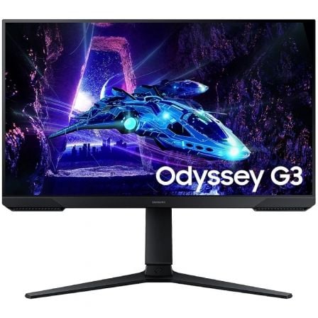 Monitor Gaming Samsung Odyssey G3 S24DG300EU/ 24"/ Full HD/ 1ms/ 180Hz/ VA/ Regulable en altura/ Negro - Frikibase