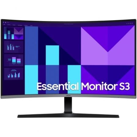 Monitor Profesional Curvo Samsung Essential S3 S39GD S32D396GAU 32"/ Full HD/ Multimedia/ Negro y Plata - Frikibase