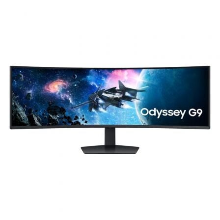 Monitor Gaming Ultrapanorámico Curvo Samsung Odyssey G9 S49CG954EU 49"/ Dual QHD/ 1ms/ 240Hz/ VA/ Regulable en altura/ Negro - Frikibase