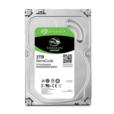 Disco Duro Seagate BarraCuda 2TB/ 3.5"/ SATA III/ 256MB - Frikibase
