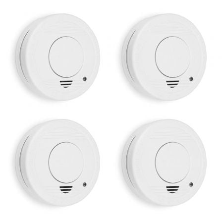 Detector de Humo Smartwares 10.100.41/ 4 Unidades - Frikibase
