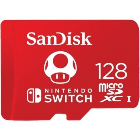Tarjeta de Memoria SanDisk Nintendo Switch 128GB microSD XC UHS-I/ Clase 10/ 100MBs - Frikibase